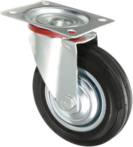 Колесо поворотное с площадкой без гальма (аналог 40513169) d160 мм