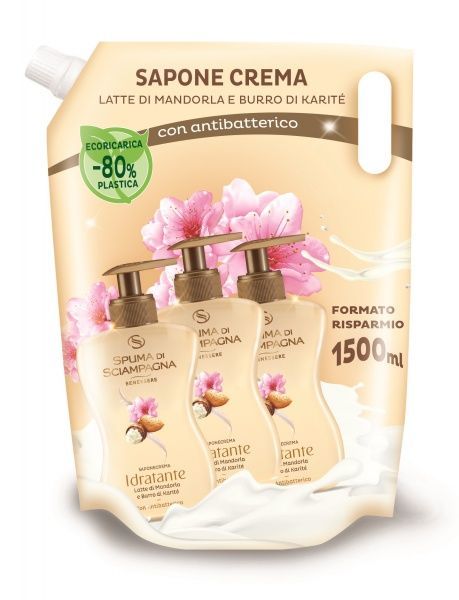 Антибактеріальне рідке мило Spuma di Sciampagna ALMOND MILK 1500 мл