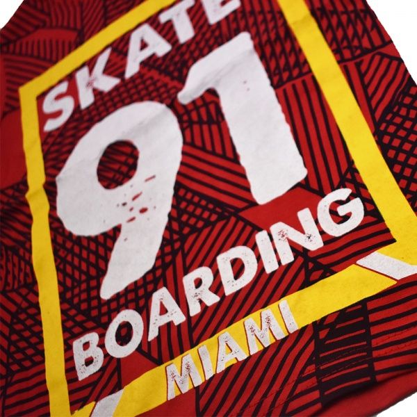 Футболка для хлопчика AKKU 9105 SKATE р.128 червоний 