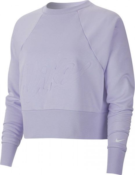 Світшот Nike W NK DRY FLC GET FIT LUX CRW CD4308-539 р. S фіолетовий