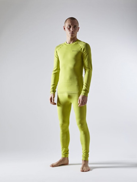 Футболка з довгим рукавом Craft ADV WARM FUSEKNIT INTENSITY LS M 1909732-503995 р.S сіро-жовтий