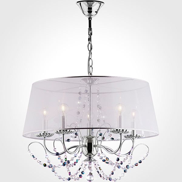 Люстра підвісна Strotskis Gloria 5x40 Вт E14 хром/срібло 10068/5 