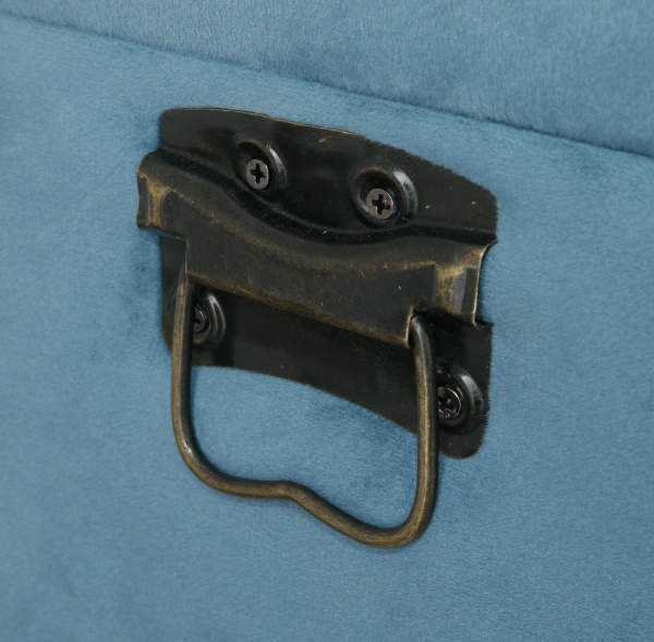 Сундук-пуф Велюр азур 50х25х23 см 