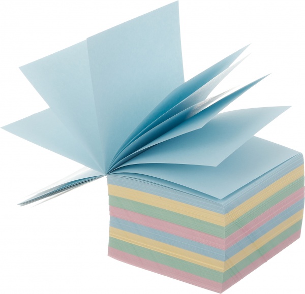 Блок бумаги 85х85 мм 800 листов микс проклеенный UP! (Underprice)