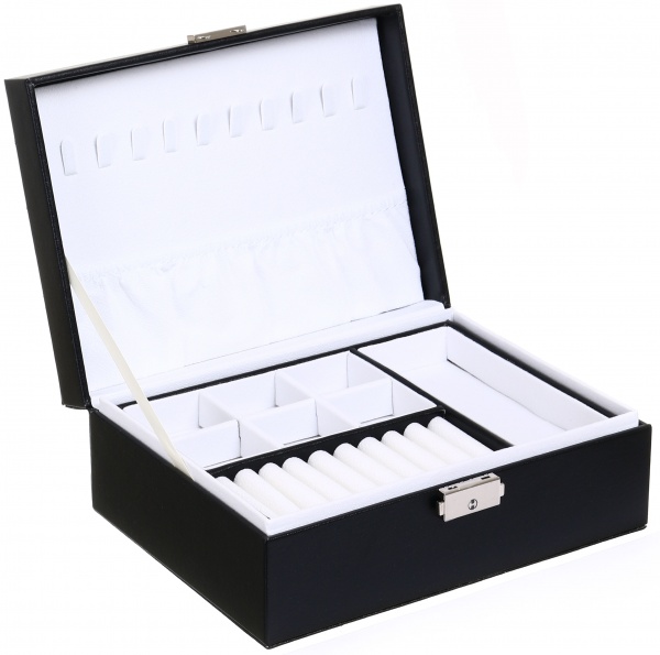 Шкатулка для украшений черный 23х17х9 см CX1376 Savage