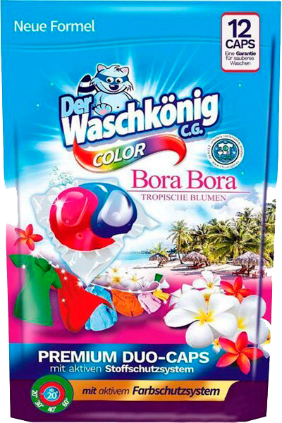 Капсулы для машинной стирки WASCHKONIG UNIVERSAL Bora Bora Duo-caps 30 шт. 