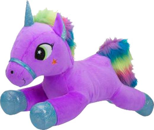 Мягкая игрушка Toyworld Единорог лиловый с радужной гривой 60 см