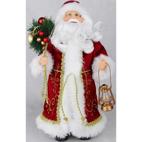 Декоративная фигура Дед Мороз в красной шубе 30 см
