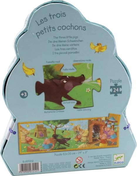 Пазл Djeco Картонные три поросёнка DJ07212