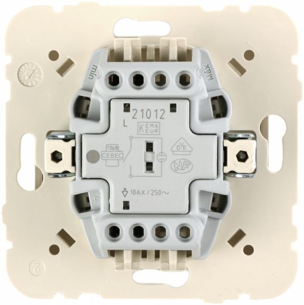 Вимикач одноклавішний Efapel Logus з підсвіткою 10 А 250В IP20 металік перламутровий