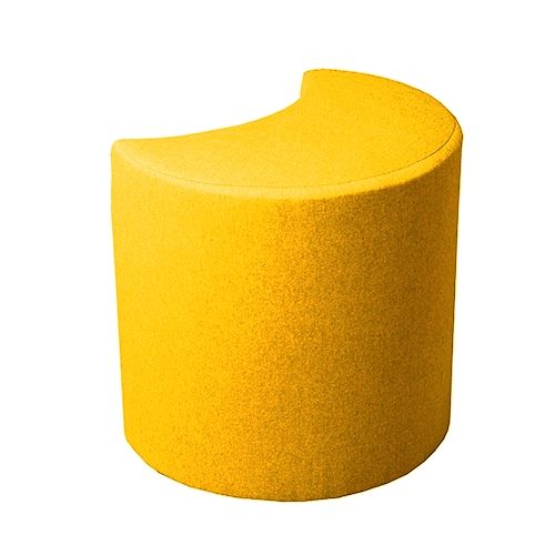 Пуф Марбет Півмісяць 400x400x240 мм Malaga №14 гірчичний 