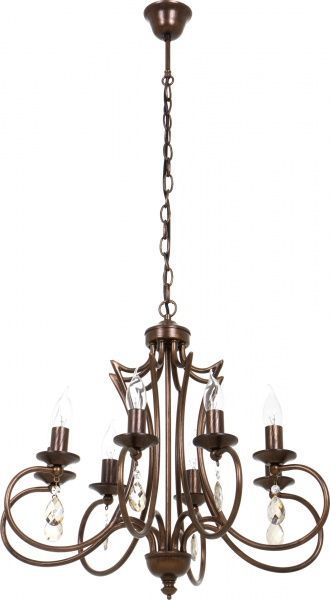 Люстра підвісна Vitaluce 8xE14 мідний V3341/8 