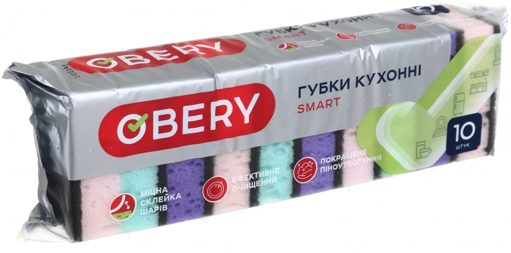 Губка универсальная OBERY crayon 10 шт.