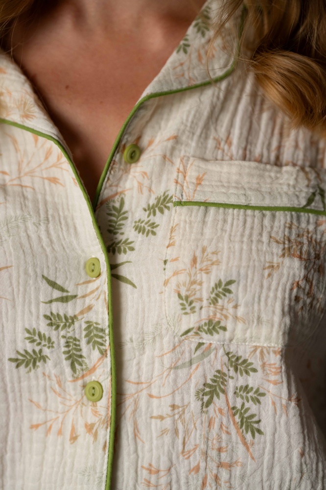 Комплект жіночий German Volf принт квіти р. L молочний із принтом