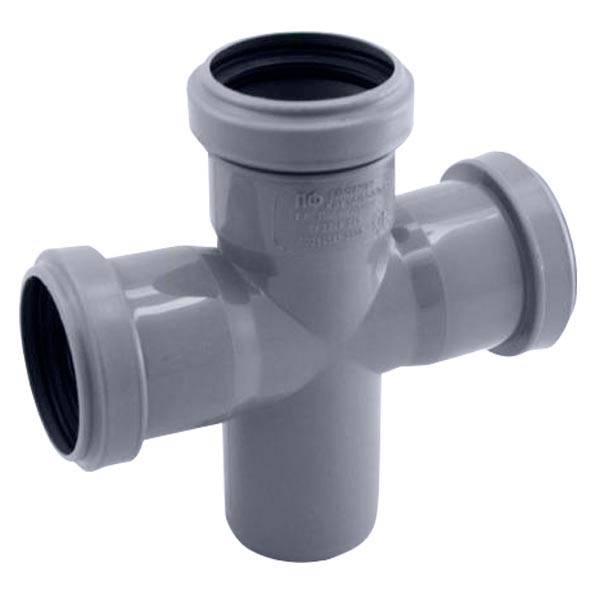 Крестовина канализационная Plastimex ПВХ d50x50х50x90°