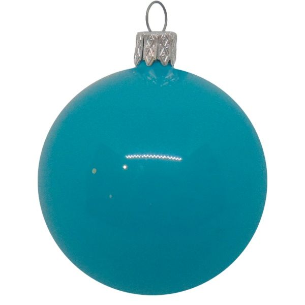 Куля новорічна d80 АХ16 3125 бірюзовий