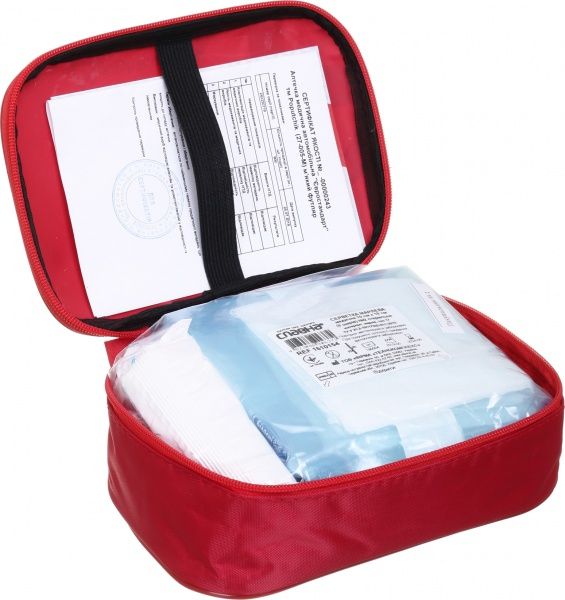 Аптечка автомобильная Poputchik Евростандарт (27-005-М)