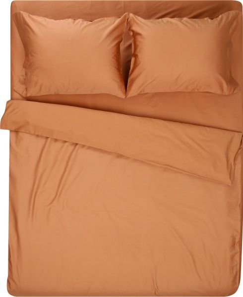 Комплект постельного белья Mono orange D двухспальный оранжевый La Nuit 
