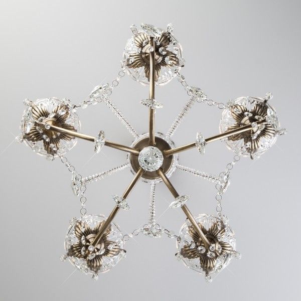 Люстра підвісна Strotskis Teodore 10103/5 5x60 Вт E14 антична бронза 