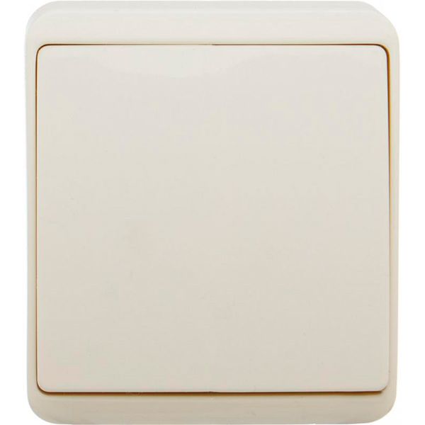 Выключатель одноклавишный HausMark Domo без подсветки 10 А 220-250В кремовый HSN-SWP.H3C20G1W1-CR