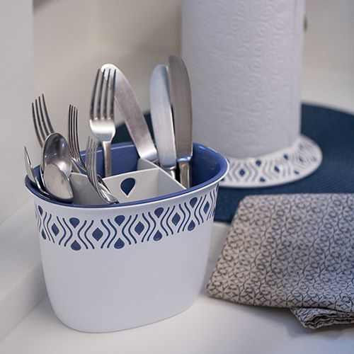 Тримач паперових рушників Tosca біло-синій (55301) Stefanplast