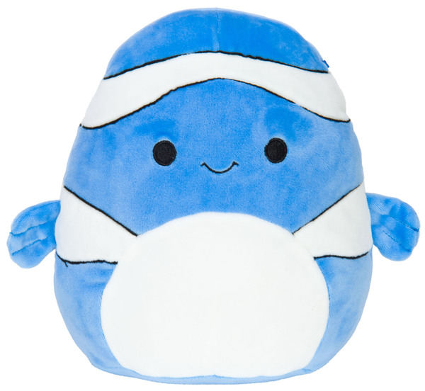 Мягкая игрушка SQUISHMALLOWS Рыбка Рикки 31 см белый с синим 6672113