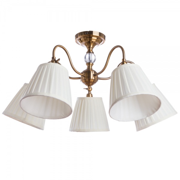 Люстра стельова Arte Lamp 5x40 Вт мідний A1509PL-5PB 