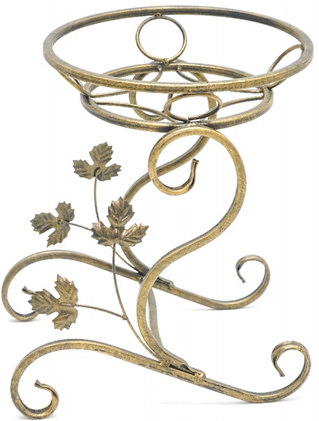 Подставка для растений Ferrum Decor 29х22x33 см античное золото 