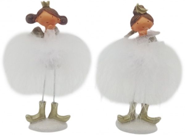 Сувенір новорічний Янгол з пір'ям 5х13 см 