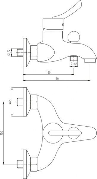 Смеситель для ванны Deante Kostel BFK 011M