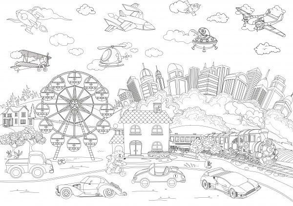 Раскраска «Велика в трикутній коробці (2 види)» 9771996542010