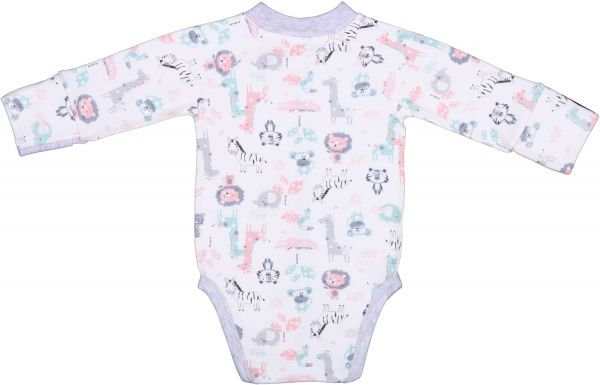 Боди детское унисекс Baby Veres Crazy Zoo р.56 мятный-2 