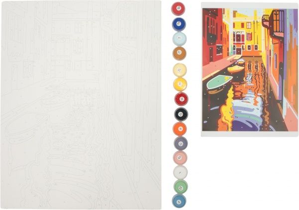 Картина по номерам Город на воде ROSA 