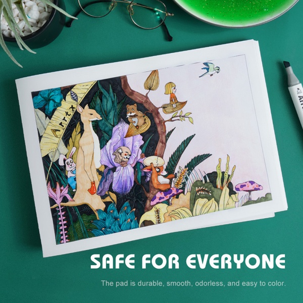 Скетчбук для маркерів A4 21х29.7 см 120 г/м² 30 сторінок Arrtx