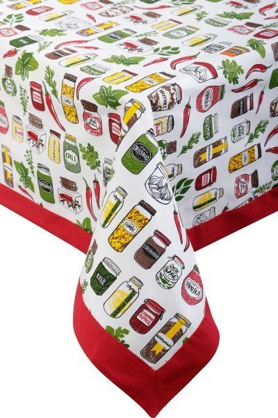 Скатерть Специи 140x180 см красный Homeline 
