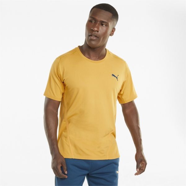 Футболка Puma TRAIN CLOUDSPUN BND SS TEE 52087337 р. S жовтий