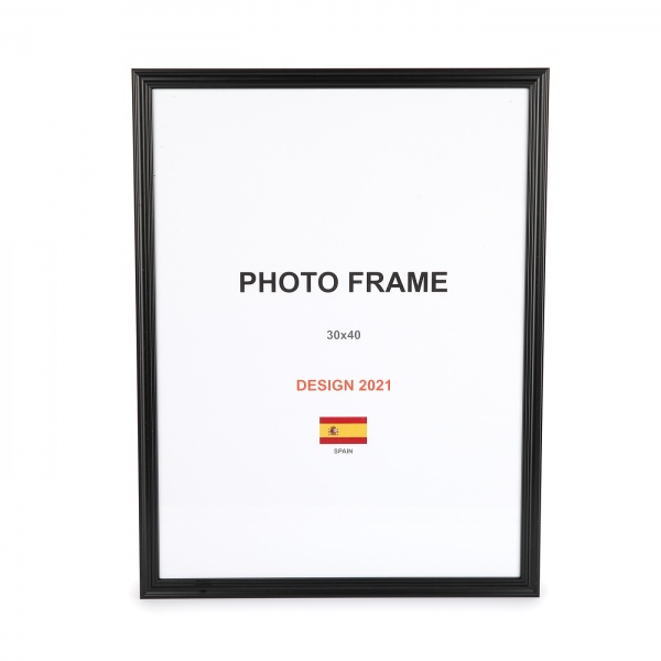 Рамка для фото 1 фото 30х40 см черный матовый 