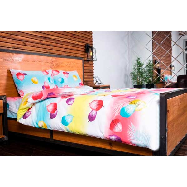 Комплект постільної білизни Сяйво 2,0 жовто-рожевий Rigel 