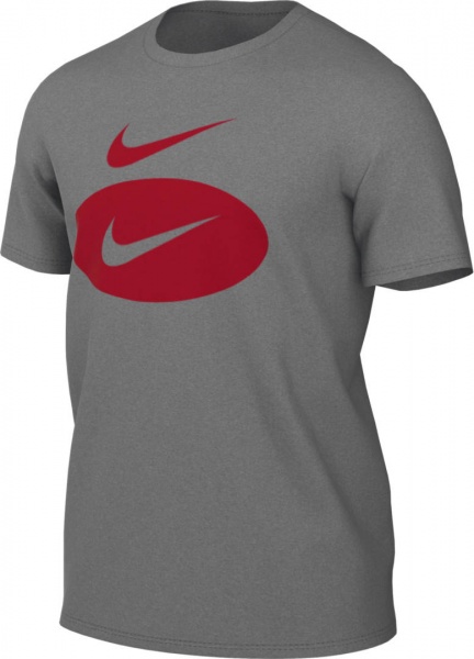 Футболка Nike M NSW SWOOSH OVAL HBR TEE DM6343-063 р.3XL сірий