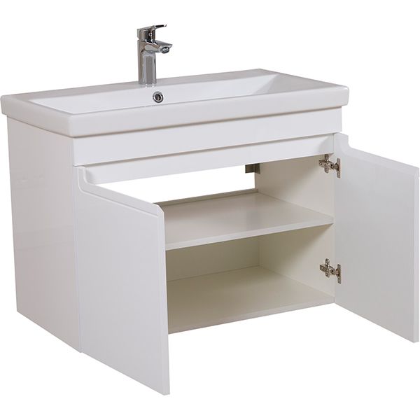 Тумба Aqua Rodos Омега консольная 80 с умывальником Frame (АР000040334)