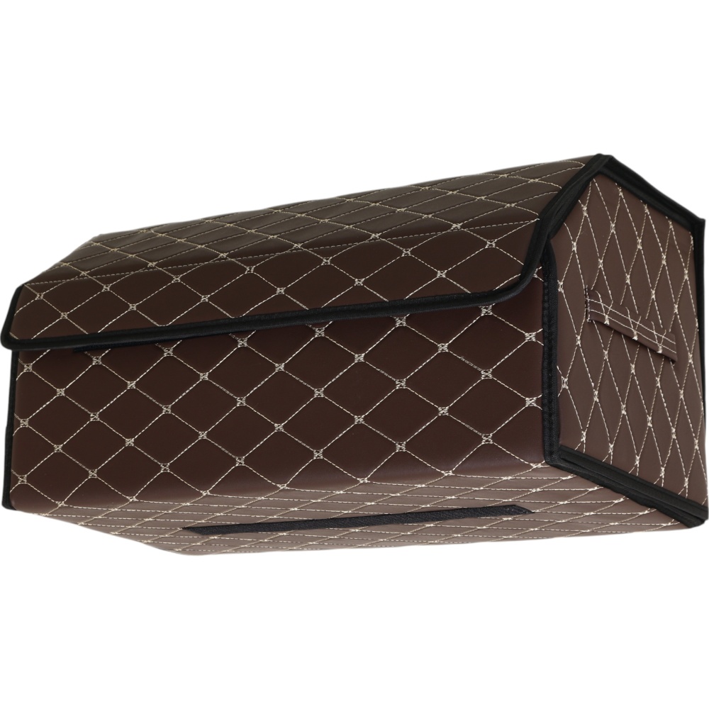 Сумка-органайзер в багажник розмір L Auto Assistance AA-533BW коричнево-білий