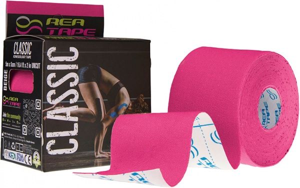 Кінезіологічний тейп REA TAPE REA-Classic рожевий