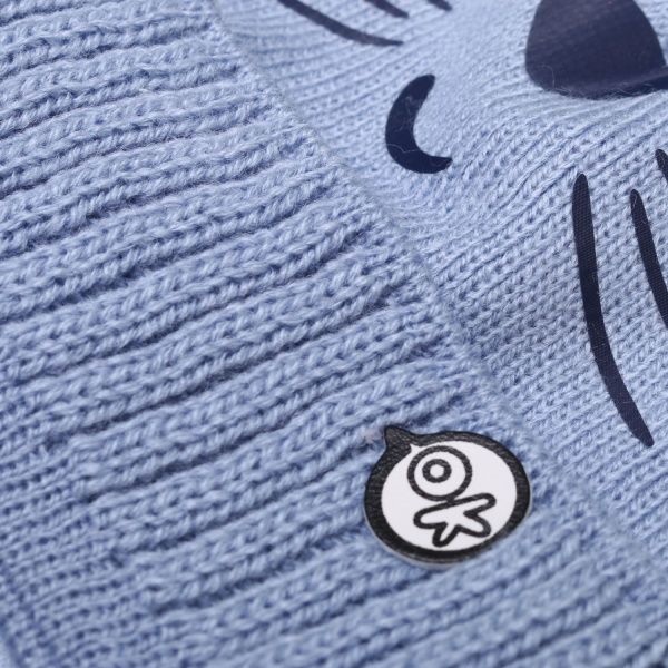 Шапочка дитяча для хлопчика Luna Kids р.36 синій із блакитним 2104 