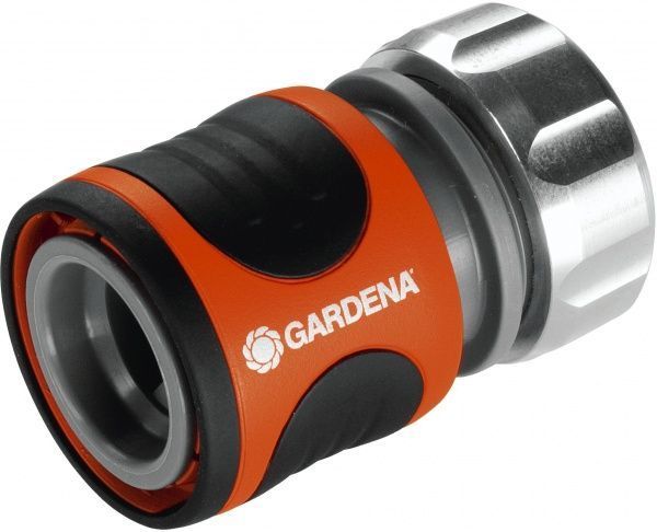Коннектор Gardena Premium aquastop 1/2