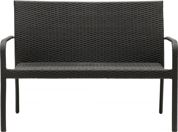 Диван садовый Indigo HYC-005D 63х123 см черный 