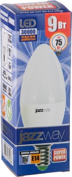 Лампа світлодіодна Jazzway PLED-SP 9 Вт C37 матова E14 220-240 В 5000 К 2859488 