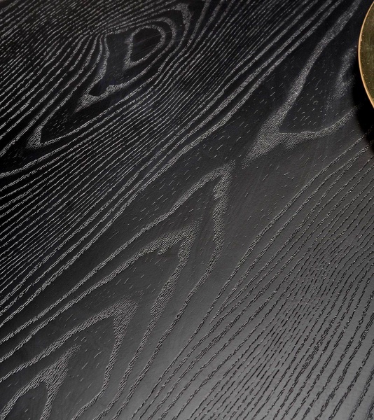 Стіл журнальний BRW Embosa 1200x470x600мм чорнийзолотий/дуб чорний 