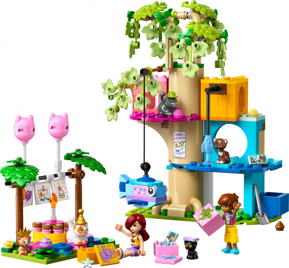 Конструктор LEGO Friends День народження кота і будинок на дереві 42666