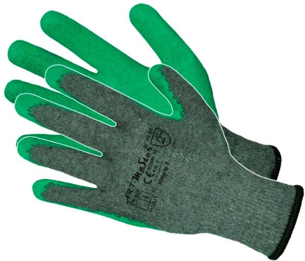 Перчатки ArtMaster с покрытием латекс XL (10) RWgrip Green