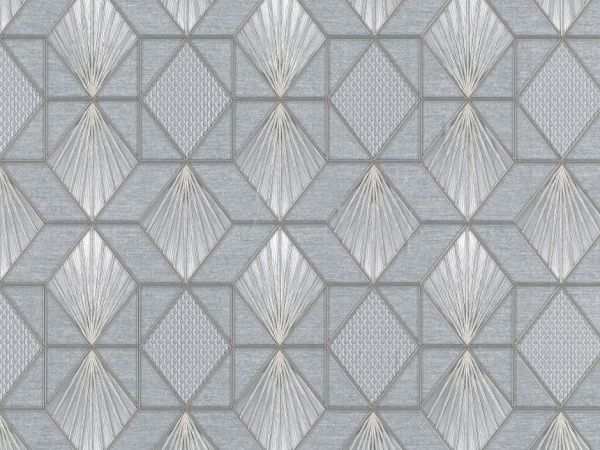 Обои виниловые горячего тиснения Славянские обои Le Grand platinum Пирамида 8576-10 1,06x10,05 м 